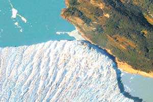 Foto satelital Glaciar Perito Moreno - Foto: Gentileza Parques Nacionales